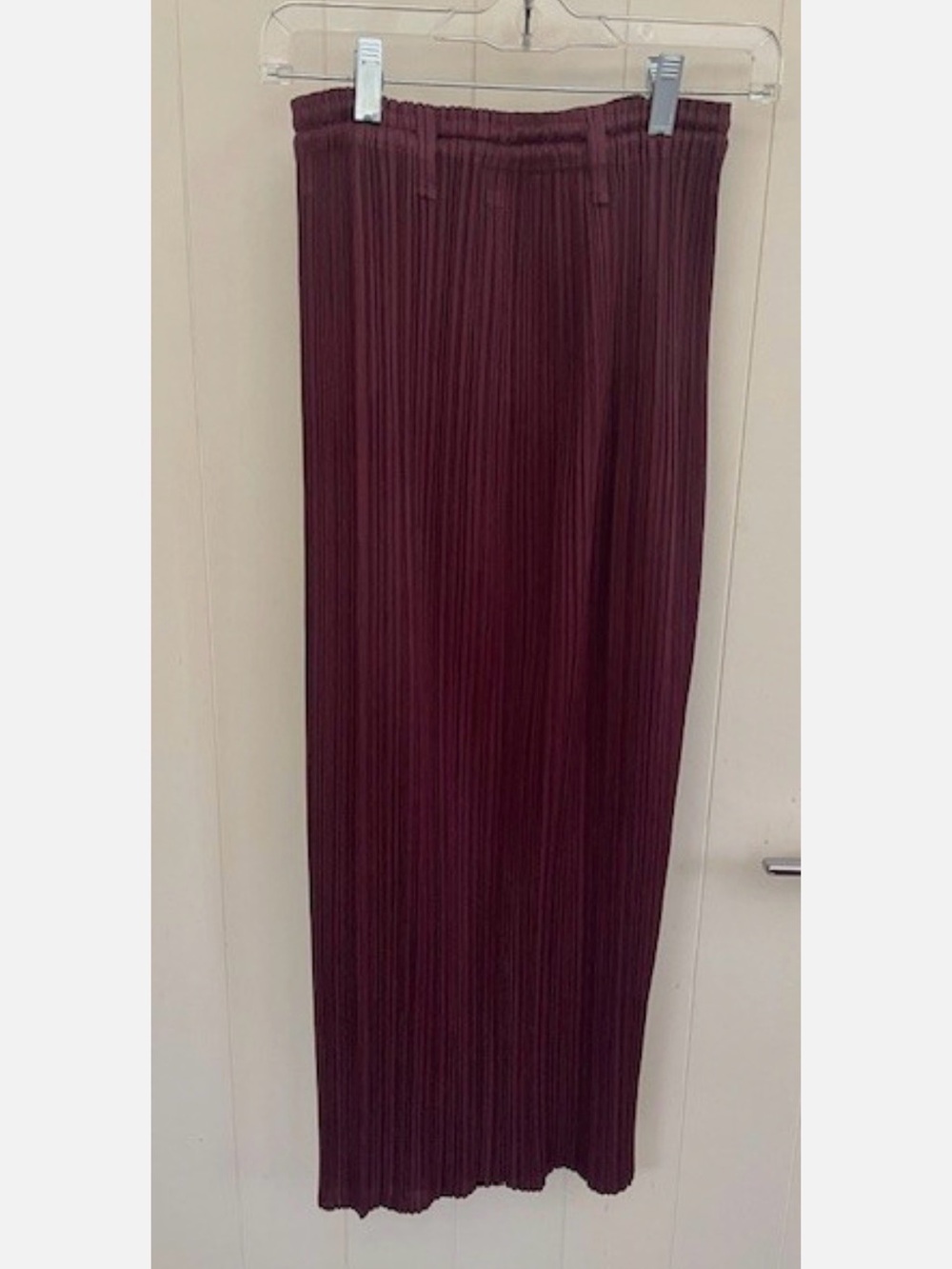 Vintage Issey Miyake Maxi Skirt - Burgundy